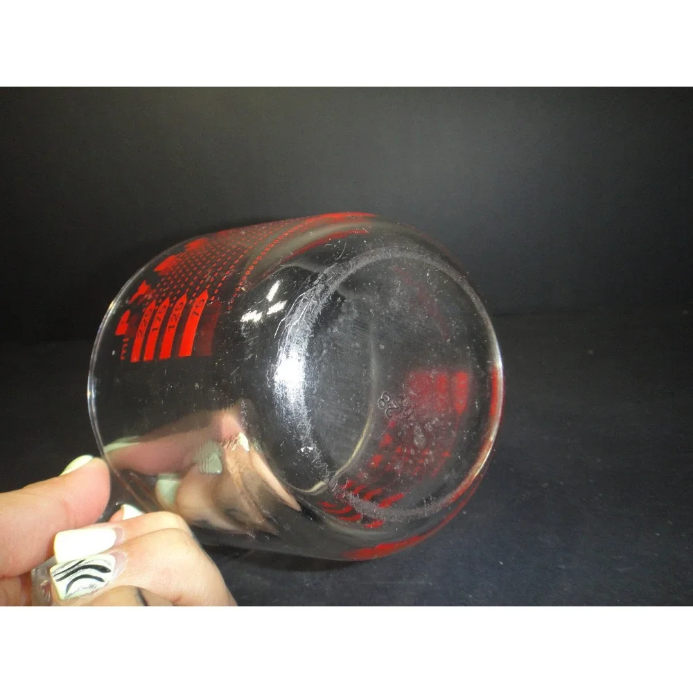 Vintage Pyrex 1 Cup Glass Measuring Cup Red Lettering Made in USA 8oz 250ml